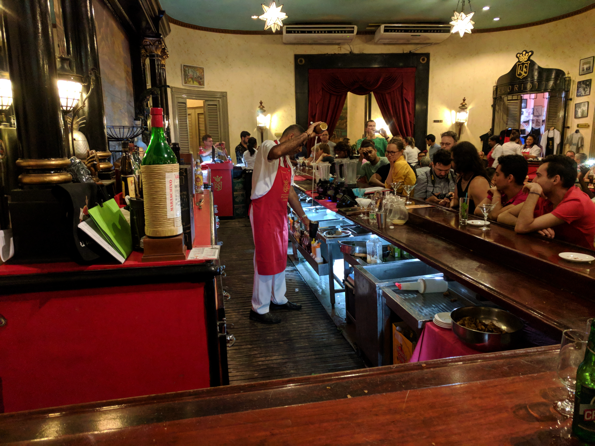 Bartender at the La Floridita bar